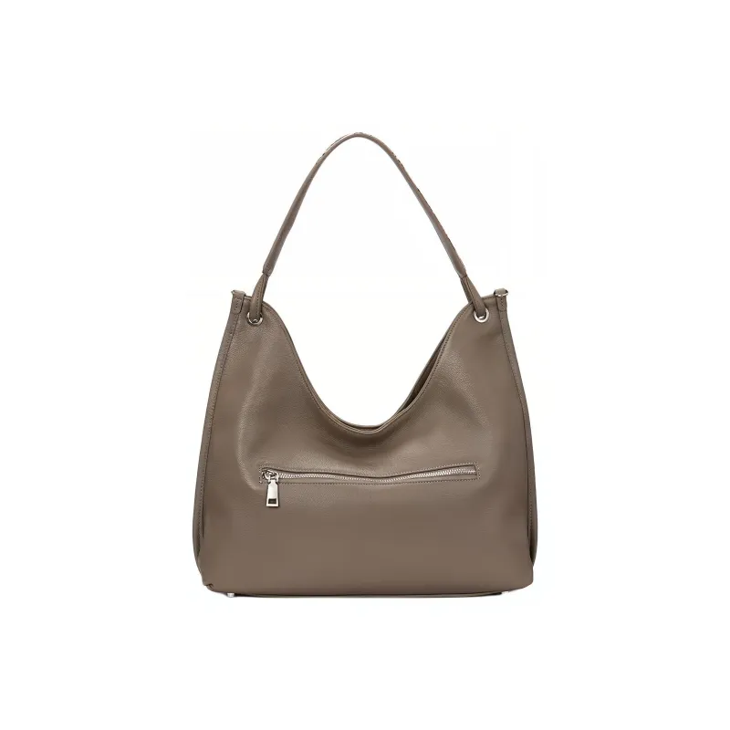 ROBERTA DI CAMERINO Cow Leather Portable One Shoulder Crossbody Bag Regular Women's Elephant Gray/Classic Black-1