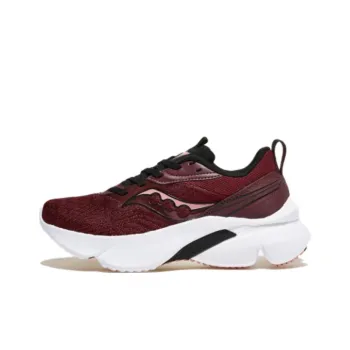 Saucony Anti Slip Wear Resistant Low Top Casual Running Shoes Women's Red White