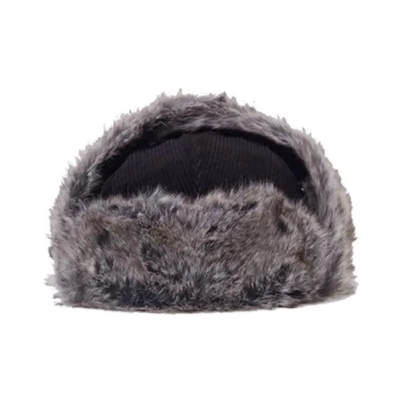 New Era Corduroy Trapper Hats Unisex Black-1
