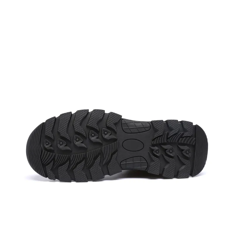 RED DRAGONFLY Hiking / Trekking Shoes Men High Top Black Gray-5