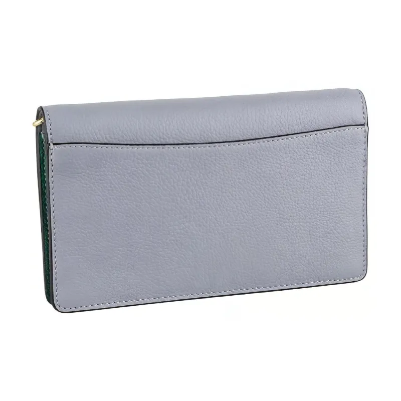 COACH Leather Shoulder Bag, Crossbody Bag Trumpets Women's Light Blue-3