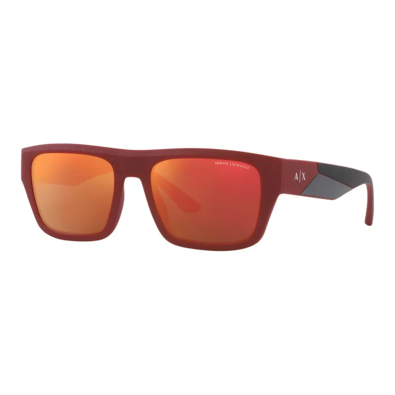 ARMANI EXCHANGEAE Plastic Rectangular Sunglasses Men's Red-0