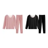Women's 2 Set (Pink+Black)