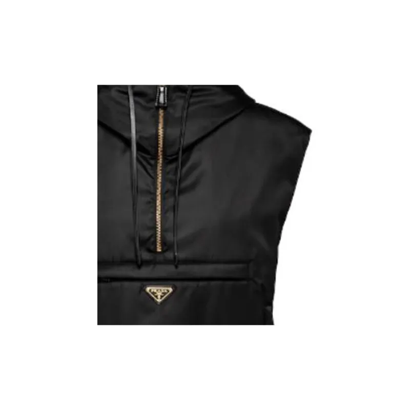 PRADA Half Zipped Drawstring Gilet-8