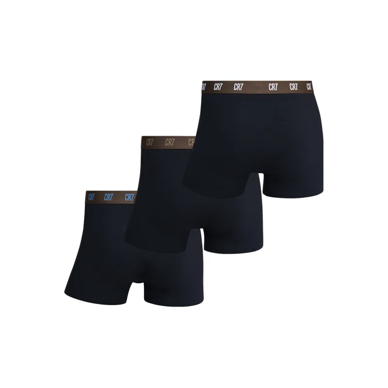 CR7 CRISTIANO RONALDO Underpants Men's 3 Pack Black, With Free Box-2