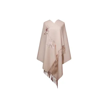 MERRIDARNO Wool Shawls Women's Red