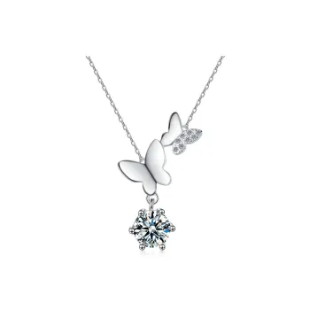 JESCAKOO 925 Sterling Silver Necklaces Women's