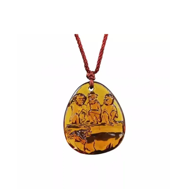 Sweet Kisses Colored Glaze Necklaces Unisex-0