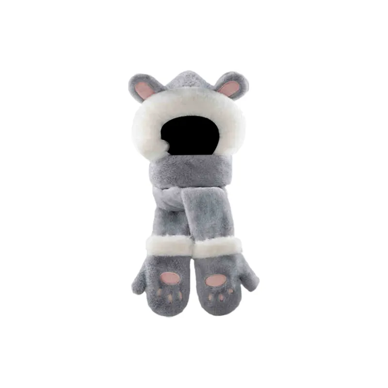 CARTELO Polyester Hoods & Plush Hats Unisex Gift Box Set-2