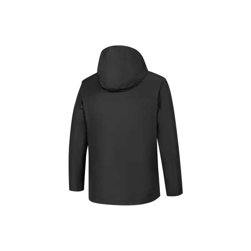 PEAK Water Resistant Windproof UV Protection Wear Resistant Super Light Water Repellent Windbreaker Jacket Men's Black-1