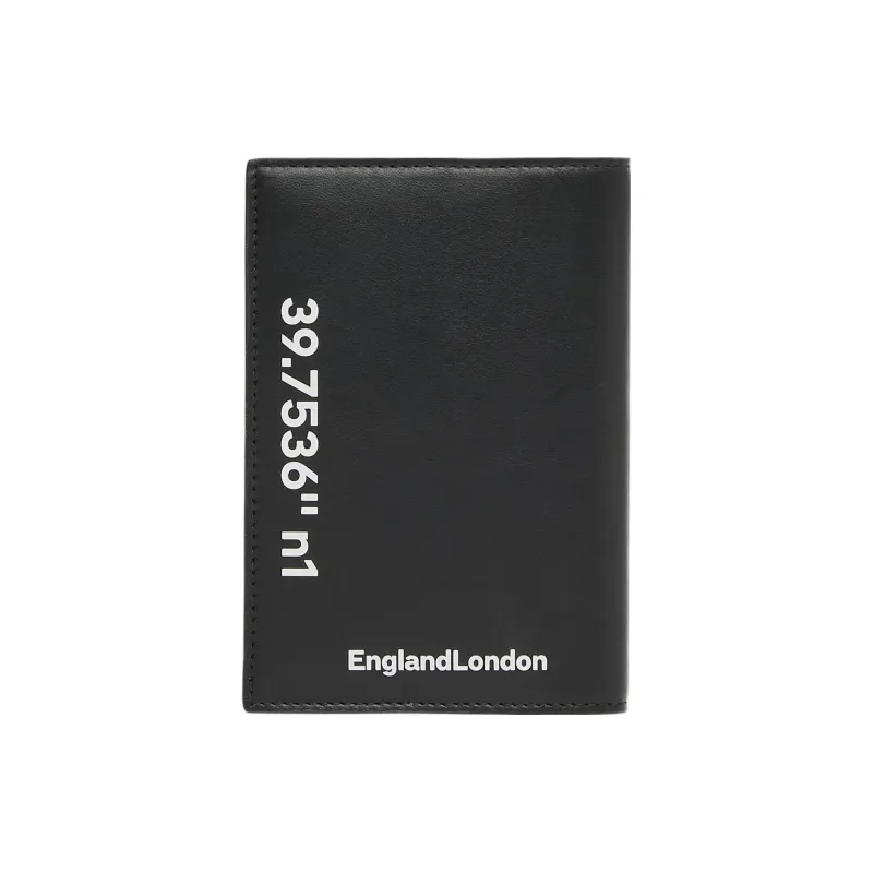 Burberry Lola Lola Bag Calfskin Passport Holder Men's Black-2