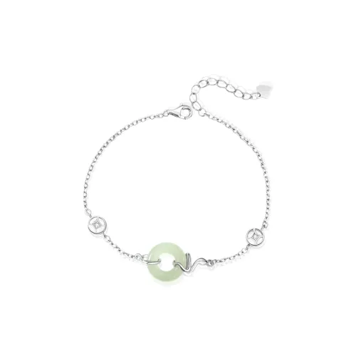 JIACUIYUN Hetian Jade Bracelets Green Jade Unisex