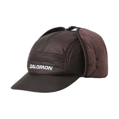 SALOMON Nylon Hats & Caps Unisex Brown
