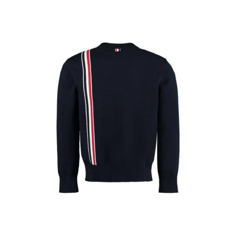 THOM BROWNE Rwb Stripe Crewneck Jumper-1