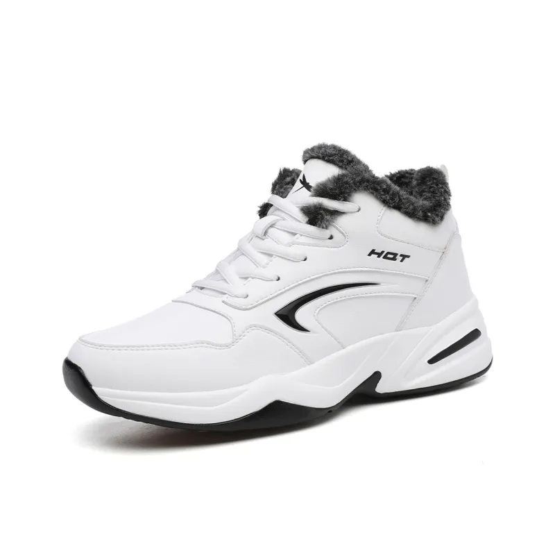 RED DRAGONFLY Casual Shoes Men High Top Black/White Black-5