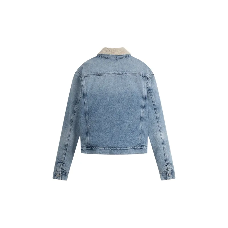 CALVIN KLEIN Denim Jacket Women's Denim Light Blue-1