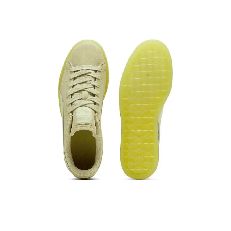 PUMA Suede Classic Anti Slip Wear Resistant Low Top Skateboard Shoes Women's Green-3