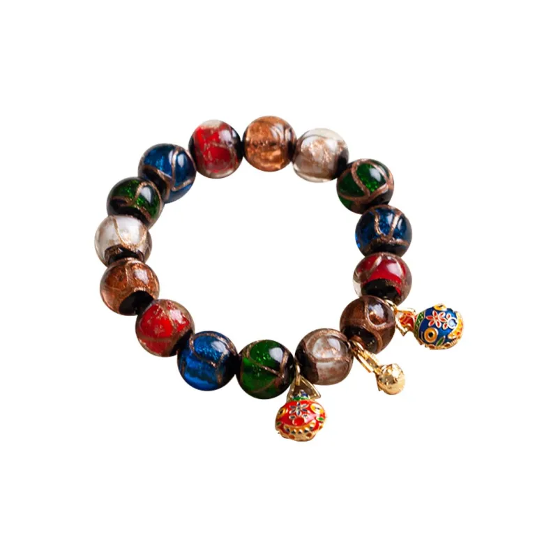 AQI Colored Glaze Jade Bracelets Unisex-10