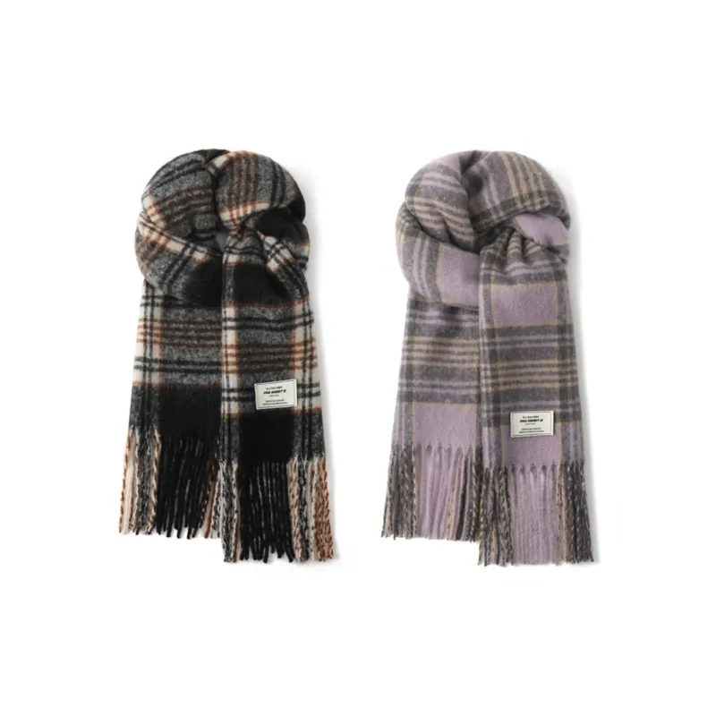 FREE RABBITⅡ Fall And Winter Mohair Windproof Warm Thickened Shawl Scarf Unisex-19