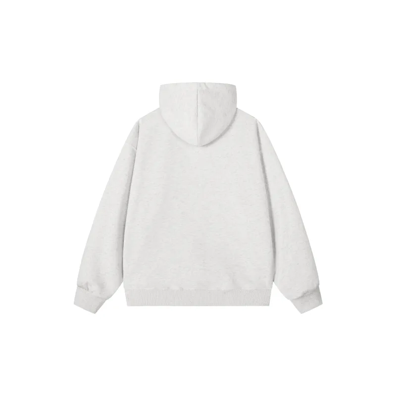 Kepu Sweatshirt Unisex White Heather Gray-10