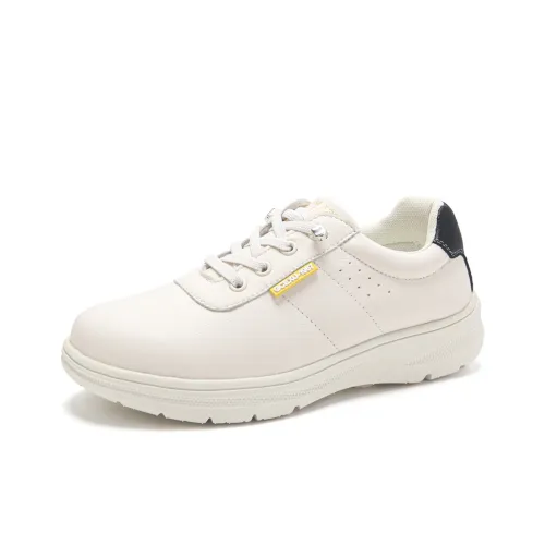 Reivanti Slip Resistant Low Top Casual Shoes Women's Beige Black