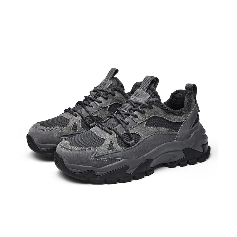 JEEP SPIRIT Anti Slip Wear Resistant Low Top Casual Shoes Men's Ancient City Gray-2
