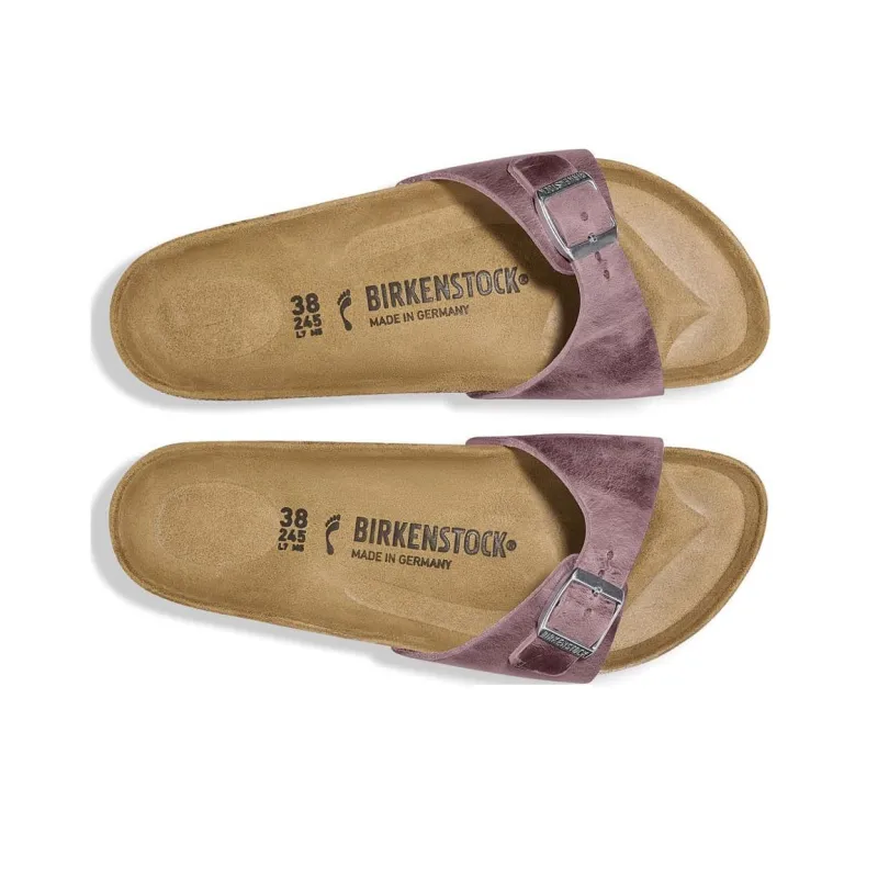 Birkenstock Madrid EVA Slip Resistant Slide Slippers Women's Purple Regular Edition-4