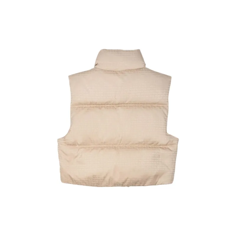 MIU MIU Goose Down Vest 'Desert Beige'-1