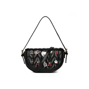 DALO PU Handheld Underarm Crossbody Bag, Shoulder Bag Women's Black/Blue/Green/Pink/Red/Brown