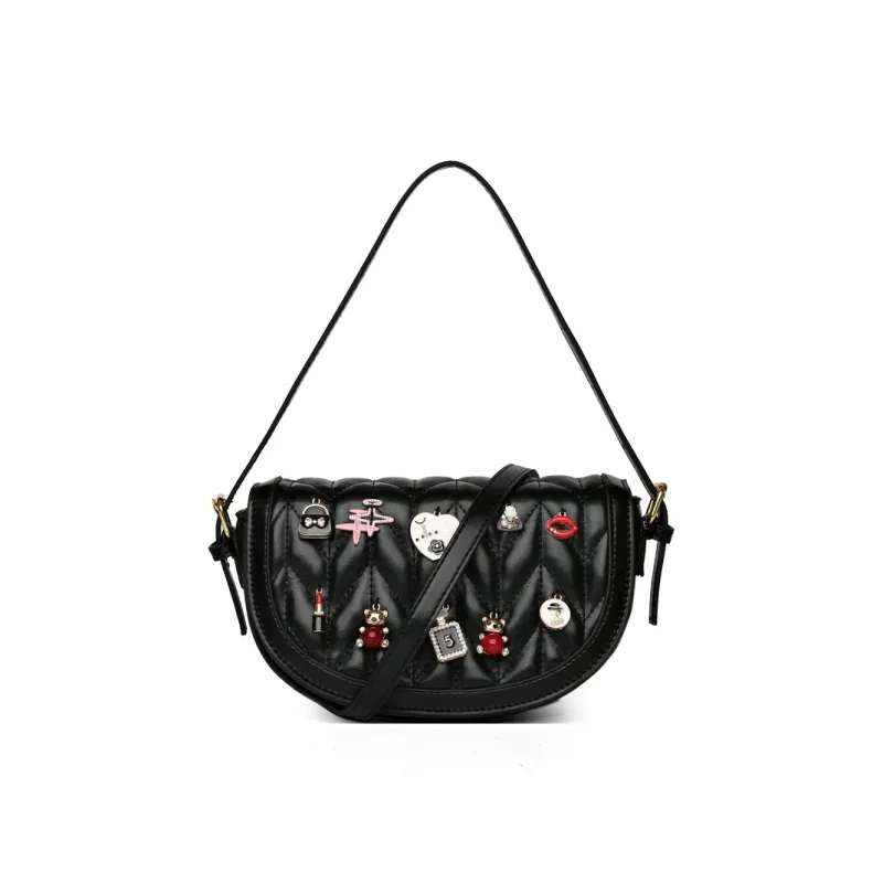DALO PU Handheld Underarm Crossbody Bag, Shoulder Bag Women's Black/Blue/Green/Pink/Red/Brown-0