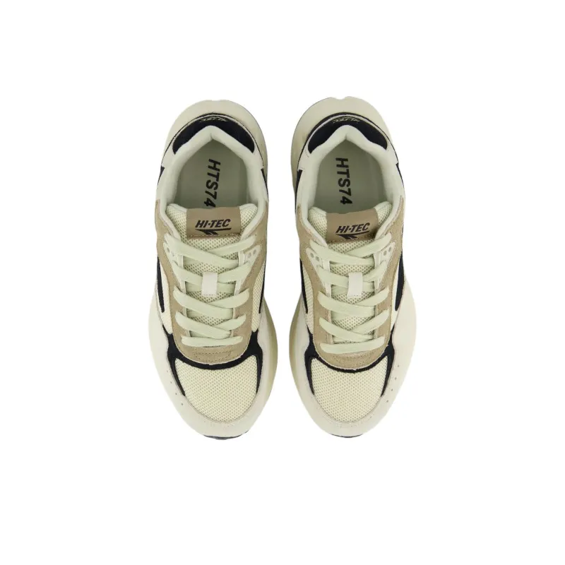 HI-TEC Anti-Slip Wear-Resistant Low-Top Casual Shoes Women's Beige Black-3