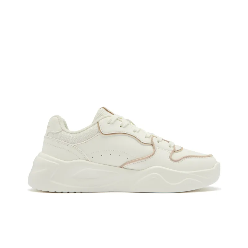 QIAODAN Skateboard Shoes Men Low Top Ivory/Dust Earth Khaki-1