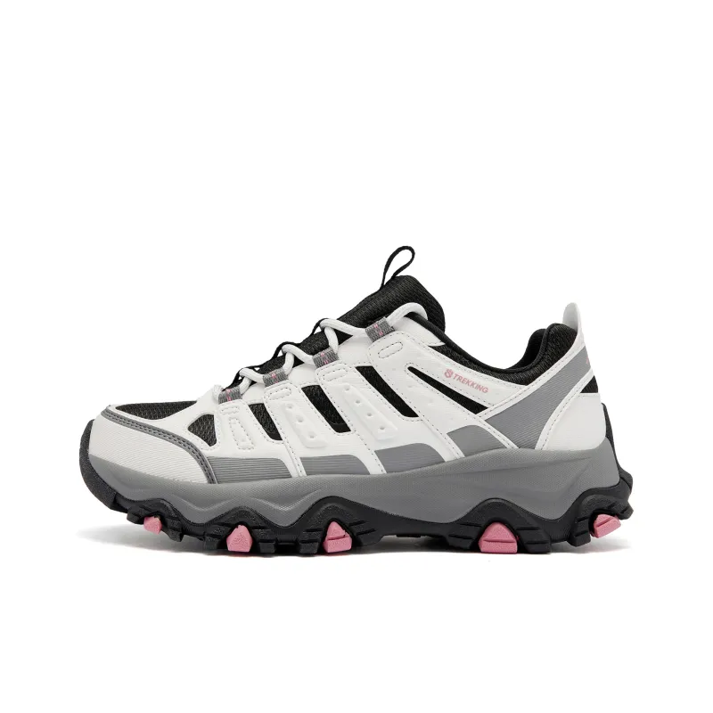 QIAODAN Running Shoes Women's Low Top Birch White/Black-0
