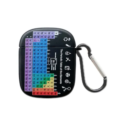 Koman Compatible With Apple AirPods 1/2/3/Pro 1/2 Generation TPU Periodic Table Headphone Cases