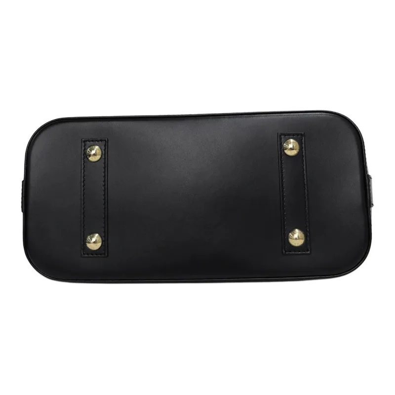 LOUIS VUITTON Alma Cow Leather Dome Bag, Handbag, Shoulder Bag, Crossbody Bag Trumpets Women's Black-5