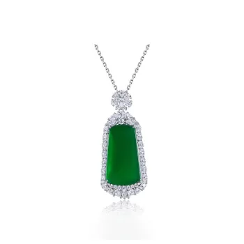 ZHANGKAKA Chalcedony Necklaces Women's