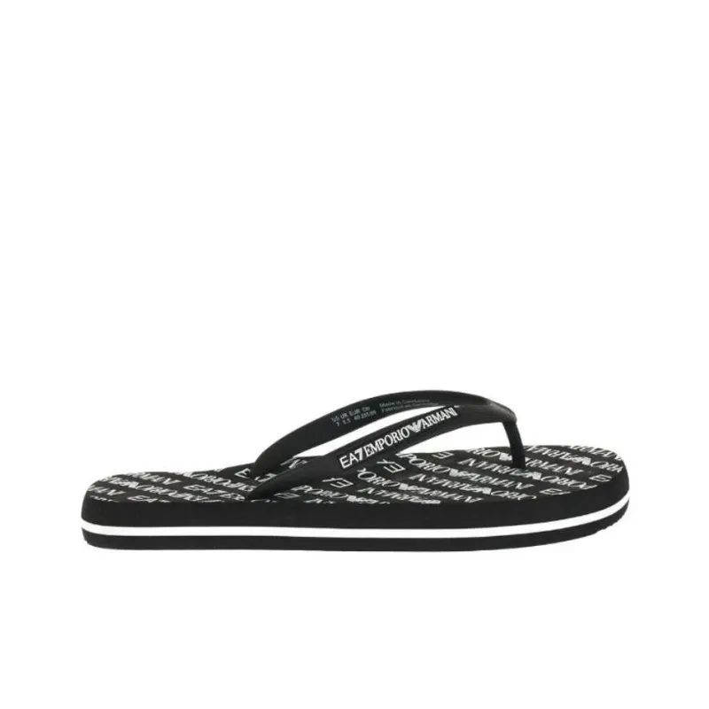 EMPORIO ARMANI EA7 Slip-Resistant Flip Flops Unisex Black-1