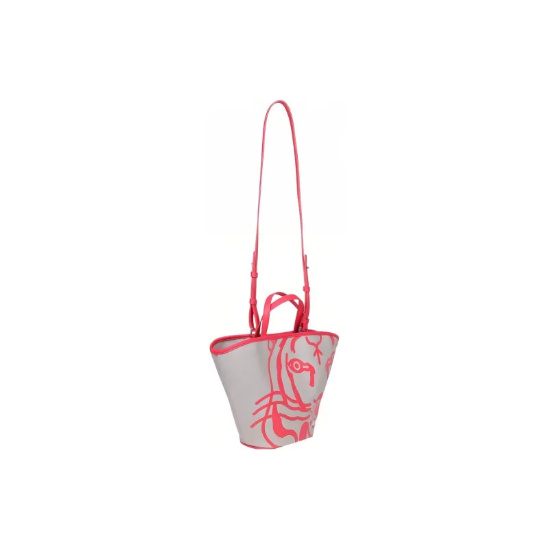KENZO Cotton One Shoulder Handbag Trumpets Women's Pink-1