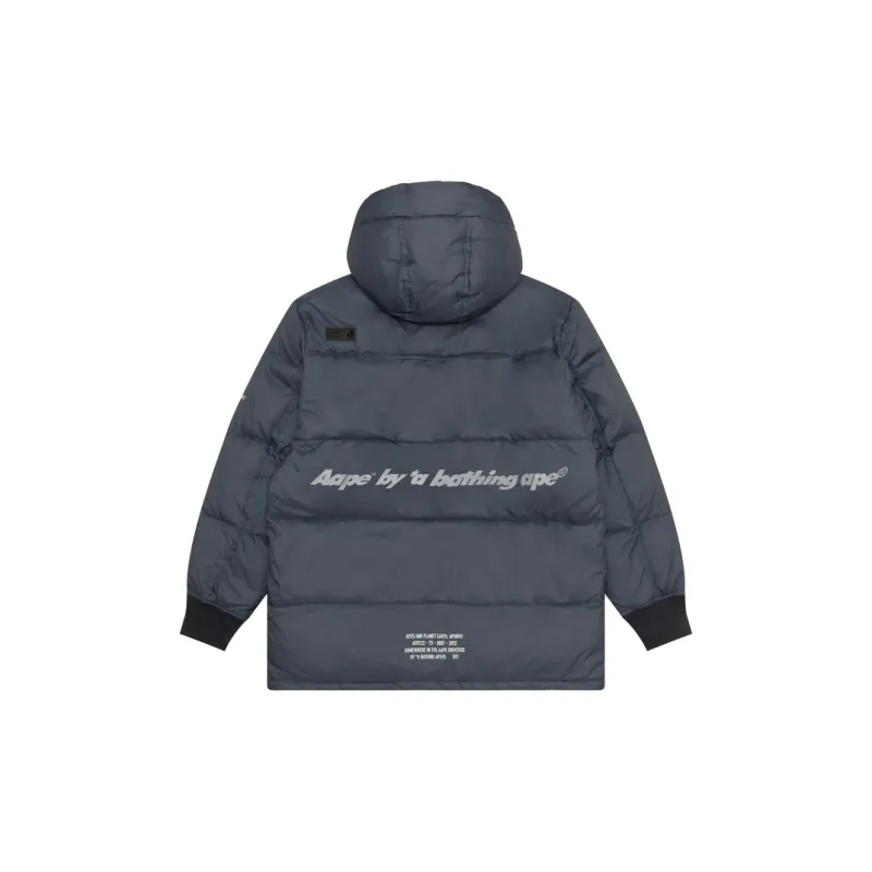 Aape Logo print Quilted Down Jacket-1