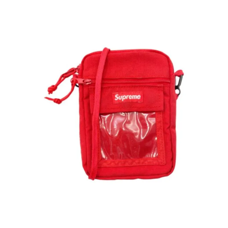 Supreme SS19 Nylon Crossbody Bags Unisex Red-2