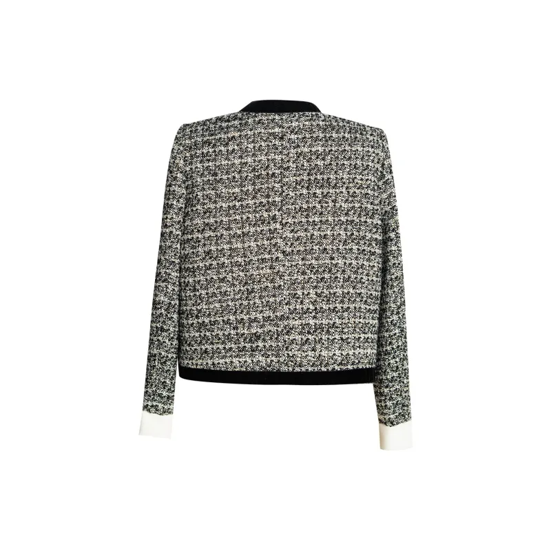 ROEYSHOUSE Jackets Coats Women's Black White-1