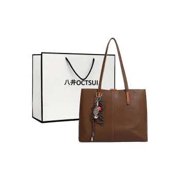 OCTSUI Synthetic Leather One Shoulder Handbags Women's Brown/Caramel/Black