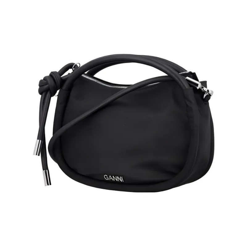 GANNI Knot-Detailed Top Handle Bag-1