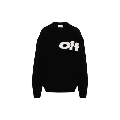 OFF WHITE Logo Detailed Crewneck Jumper