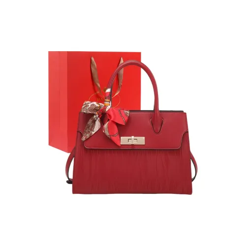 PAYOT Microfiber Synthetic Leather Wedding Handbag One Shoulder Crossbody Regular Women's Burgundy
