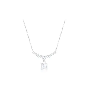 PRETTY DIARY Zircon Necklaces Women's