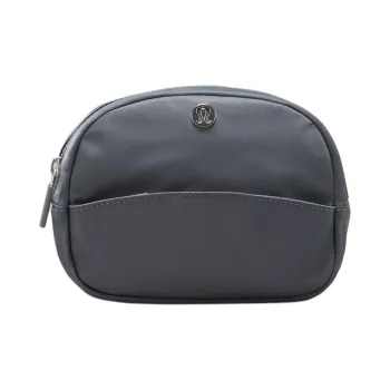 Lululemon Nylon Storage Bag Clutch Mini Women's Oil Gray