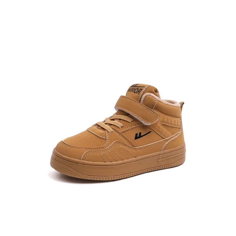 Warrior Thermal Mid Top Kids' Skateboarding Shoes Brown Kids'-1