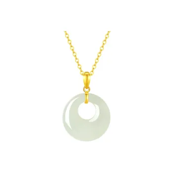 ALLOVE Hetian Jade Necklaces White Jade/Pale Greenish White Jade Women's