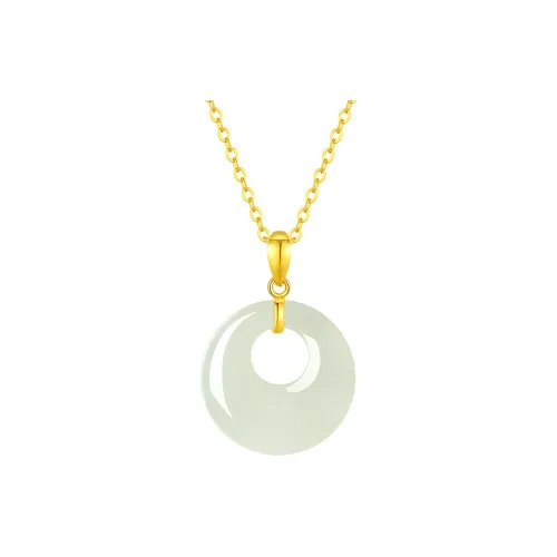 ALLOVE Hetian Jade Necklaces White Jade/Pale Greenish White Jade Women's